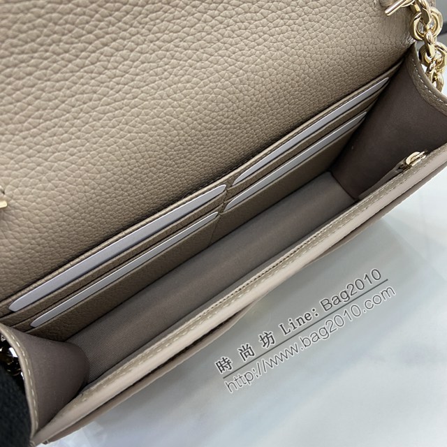 Gucci專櫃古馳最新款Emblem系列全皮鏈條包斜挎女包 jh2858型號：818705